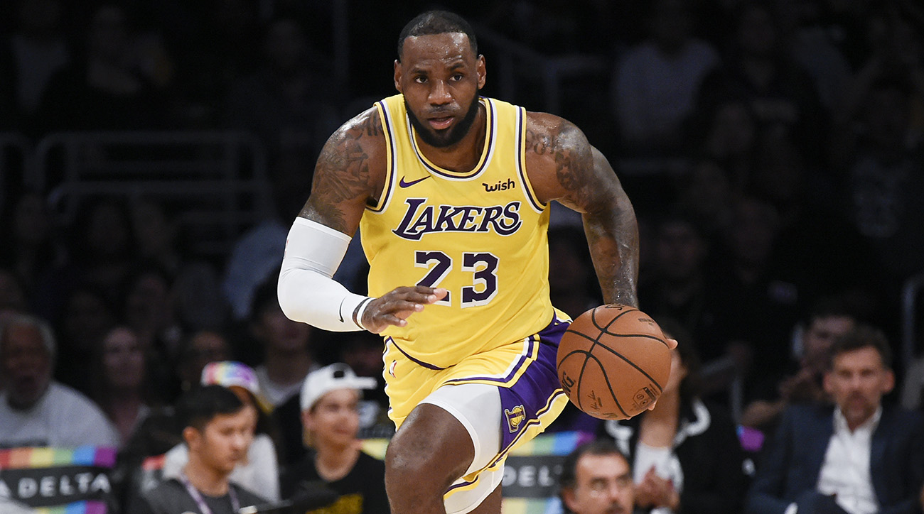 Lebron James with Lakers