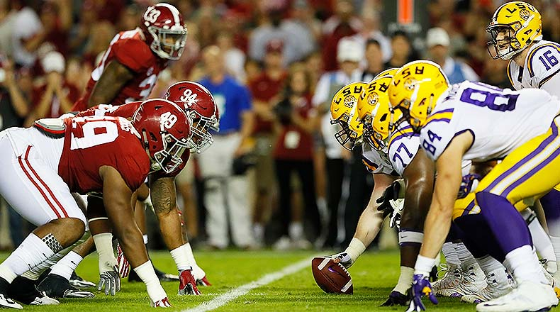 Bama vs LSU rematch line