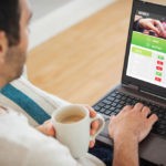 Man on sportsbook computer review