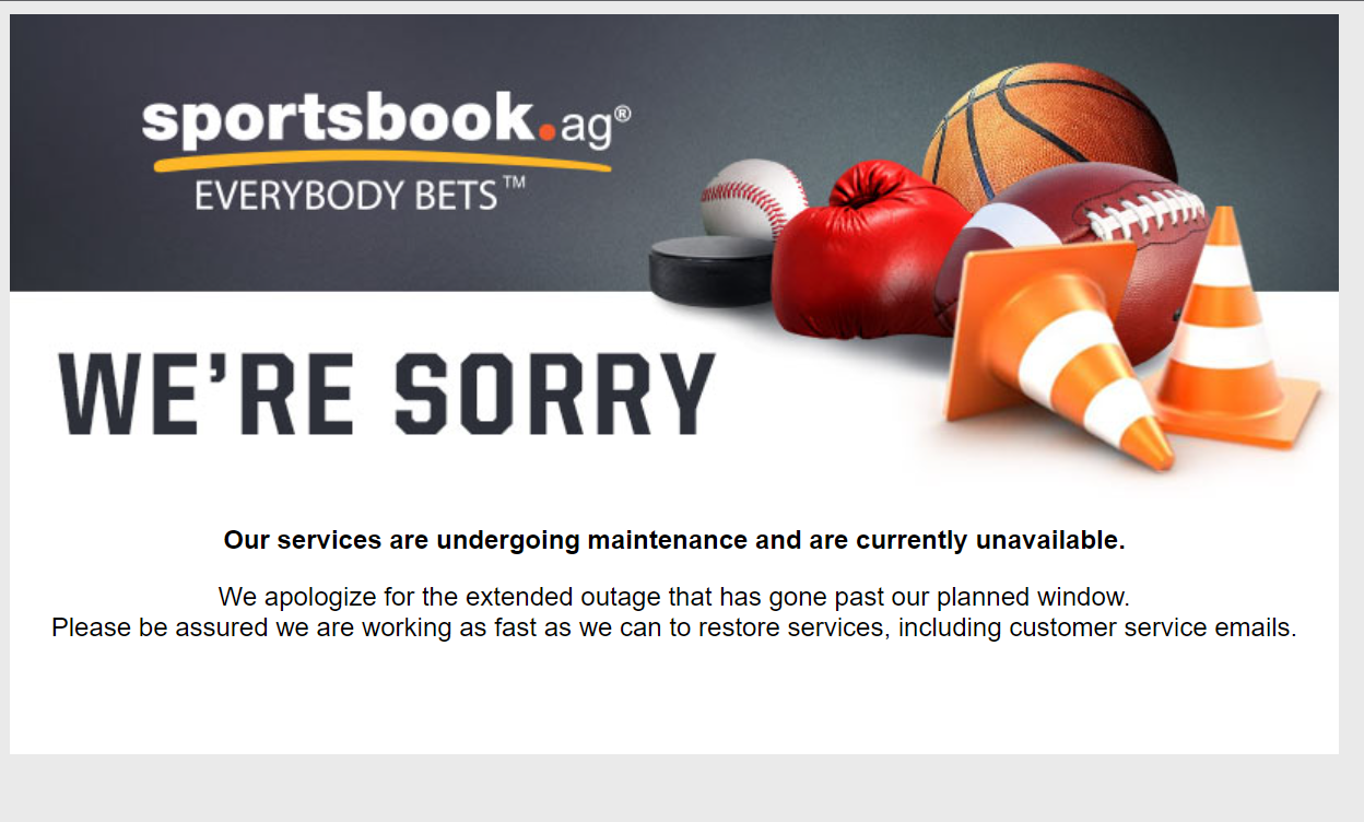 sportsbook.ag website down