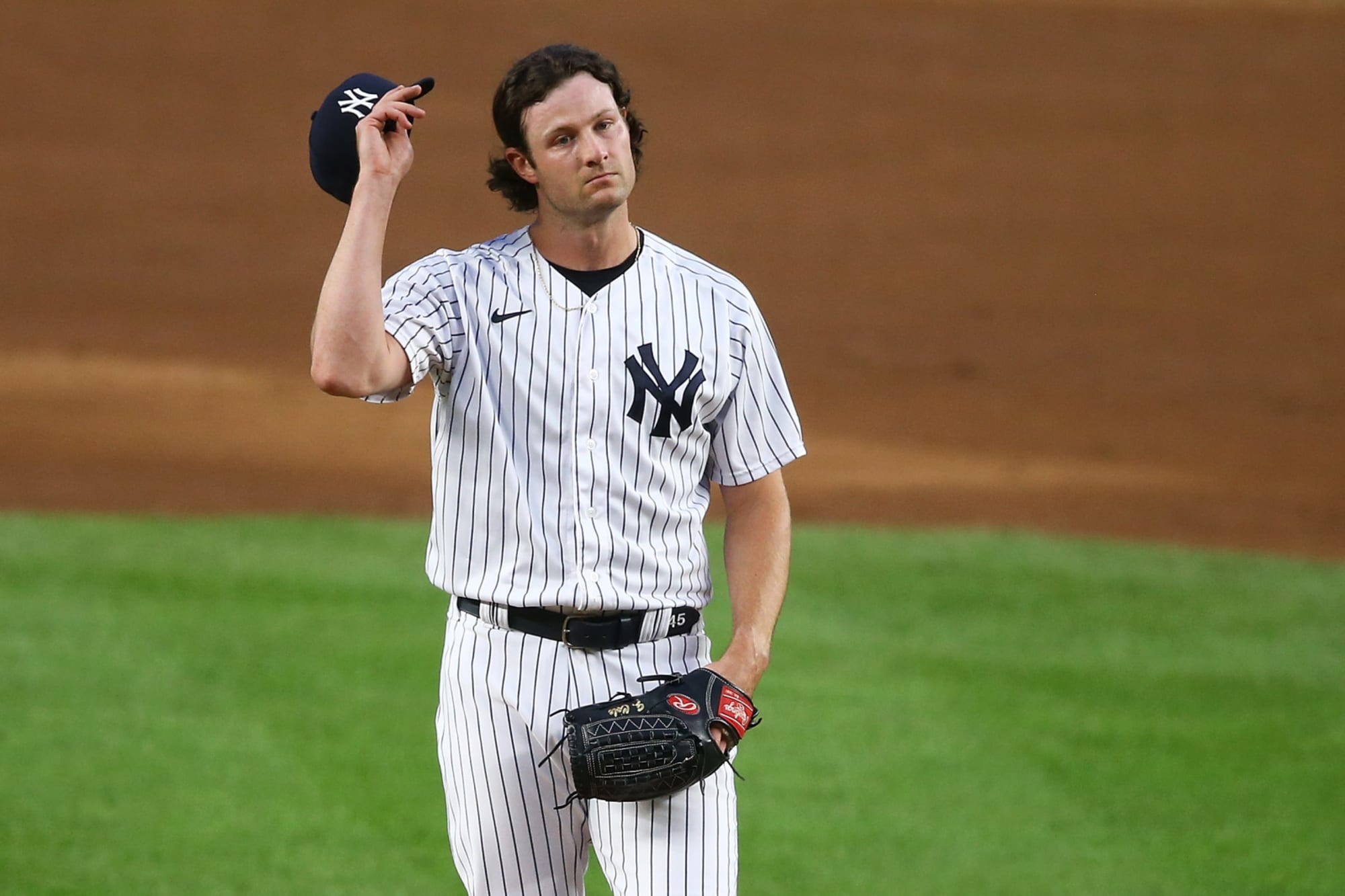 Near NO Hitter for Yankees Gerrit Cole