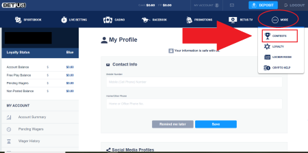where to click BetUS squares