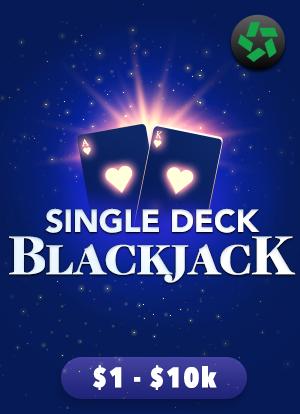single deck blackjack at BetOnline