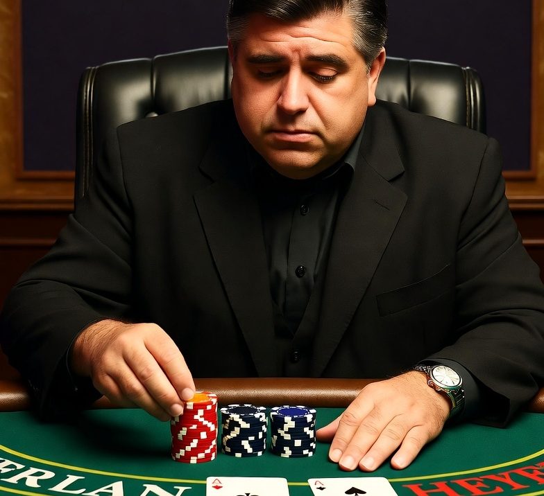 Pritzker wins big at blackjack table