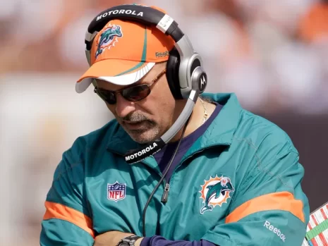 Tony Sparano with the Miami Dolphins
