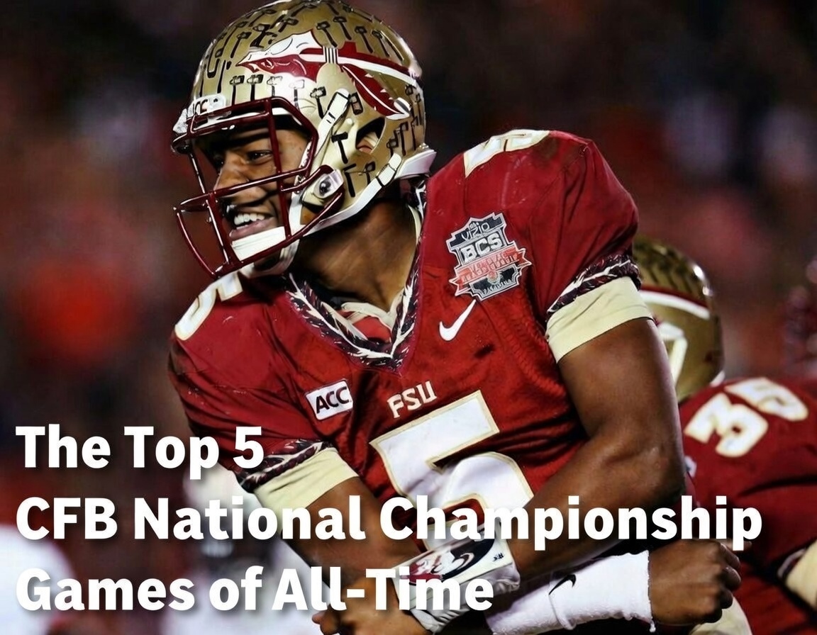 Top 5 college football championship games