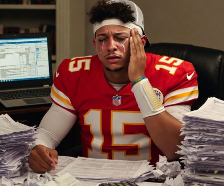 Patrick Mahome doing his taxes