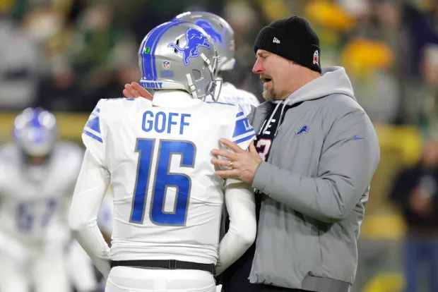 Jared Goff and Dan Campbell